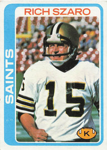 1978 Topps Football Rich Szaro #47