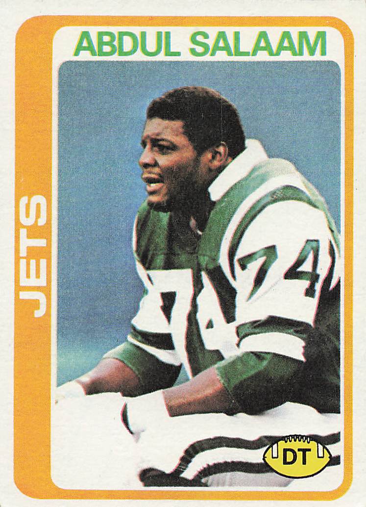 1978 Topps Football Abdul Salaam #101 Rookie