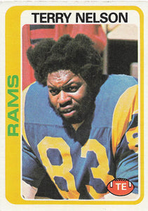 1978 Topps Football Terry Nelson #18 Rookie