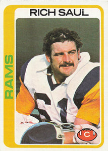 1978 Topps Football Rich Saul #498