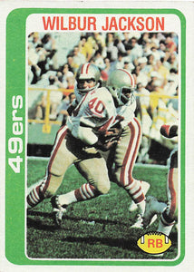 1978 Topps Football Wilbur Jackson #38