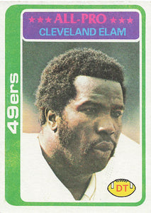 1978 Topps Football Cleveland Elam #170