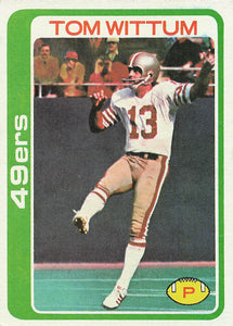 1978 Topps Football Tom Wittum #77