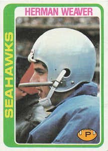 1978 Topps Football Herman Weaver #103