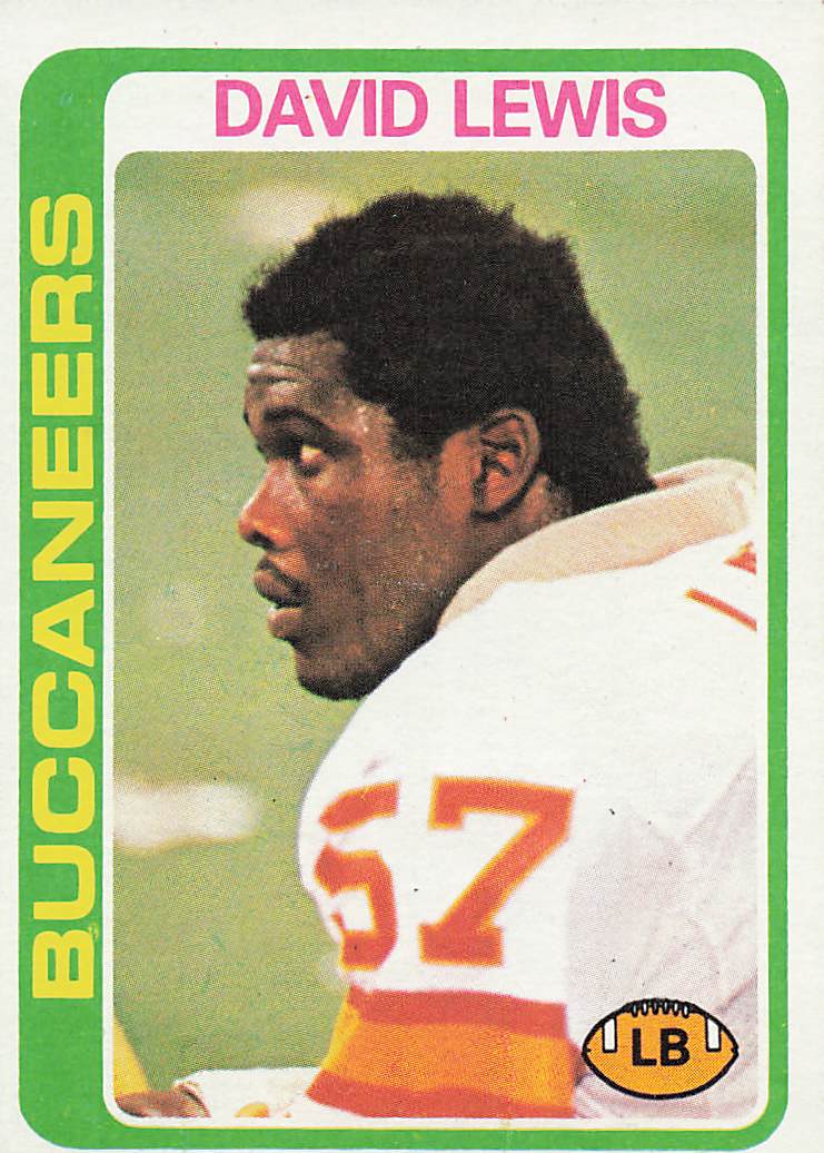 1978 Topps Football David Lewis #484 Rookie
