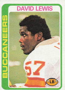 1978 Topps Football David Lewis #484 Rookie
