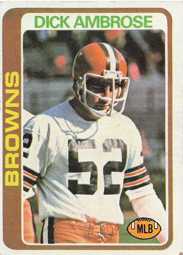 1978 Topps Football Dick Ambrose #454 Rookie