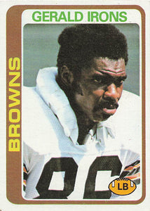1978 Topps Football Gerald Irons #73