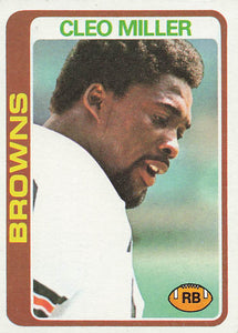 1978 Topps Football Cleo Miller #394