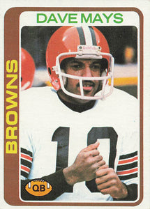 1978 Topps Football Dave Mays #353 Rookie