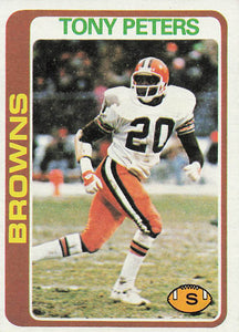 1978 Topps Football Tony Peters #113 Rookie