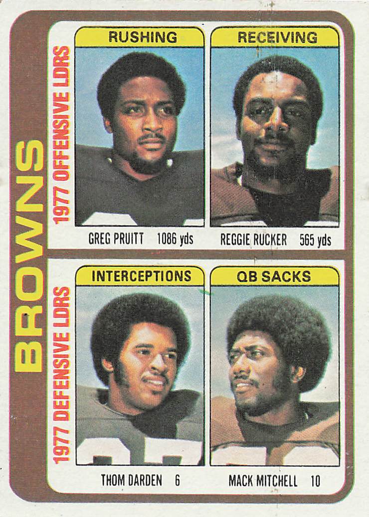 1978 Topps Football Pruitt / Rucker / Darden / Mitchell #506