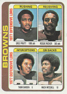 1978 Topps Football Pruitt / Rucker / Darden / Mitchell #506