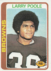 1978 Topps Football Larry Poole #184 Rookie