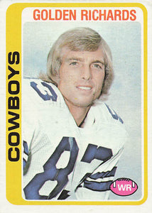 1978 Topps Football Golden Richards #494