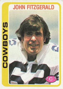 1978 Topps Football John Fitzgerald #182