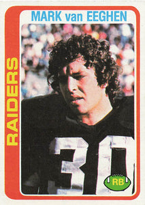 1978 Topps Football Mark van Eeghen #235