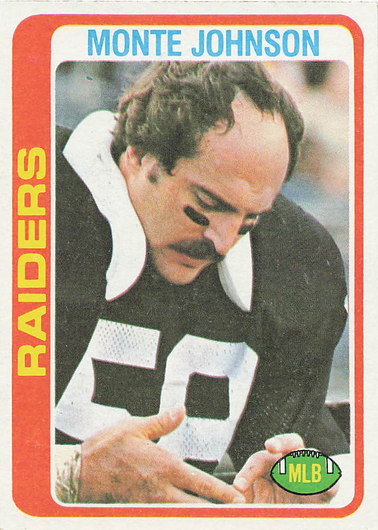 1978 Topps Football Monte Johnson #282