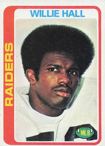 1978 Topps Football Willie Hall #345
