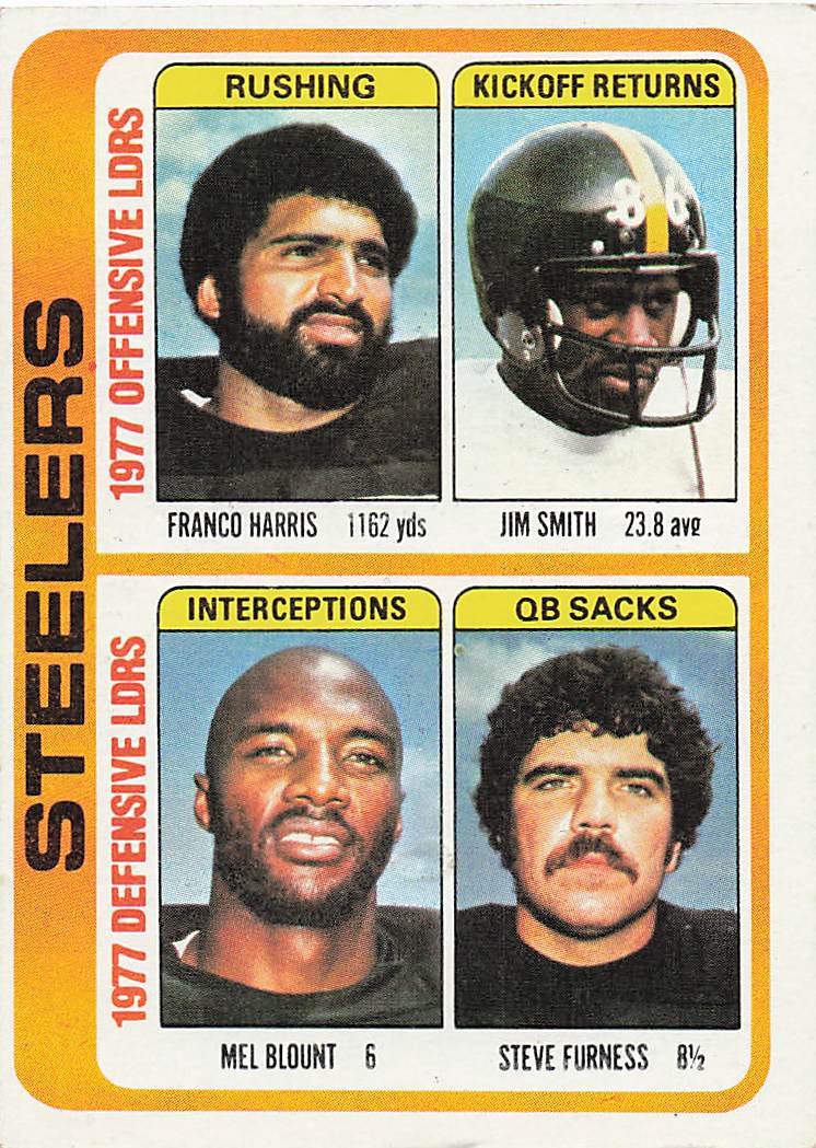 1978 Topps Football Harris / Smith / Blount / Furness #522
