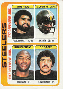 1978 Topps Football Harris / Smith / Blount / Furness #522