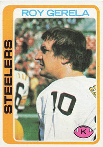 1978 Topps Football Roy Gerela #104