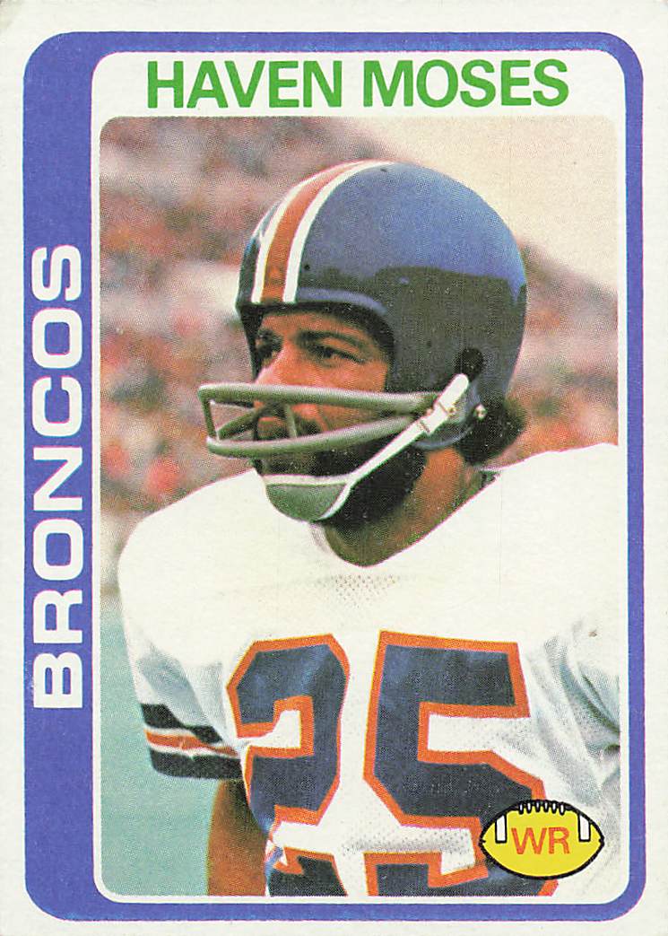 1978 Topps Football Haven Moses #177