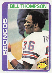 1978 Topps Football Bill Thompson #340