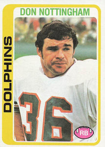 1978 Topps Football Don Nottingham #162
