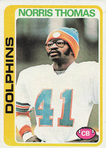 1978 Topps Football Norris Thomas #96 Rookie