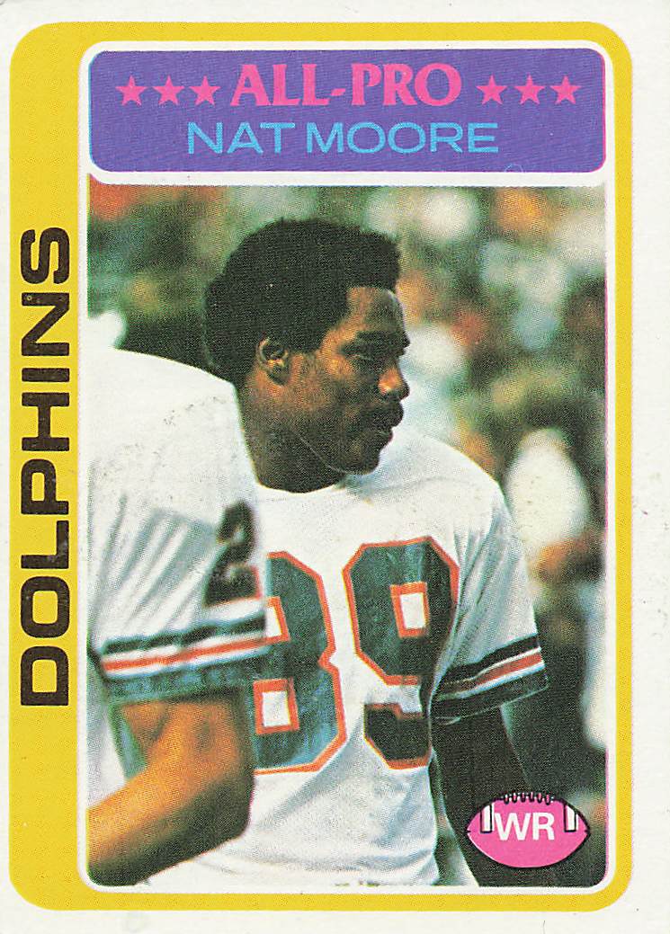 1978 Topps Football Nat Moore #440