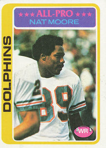 1978 Topps Football Nat Moore #440