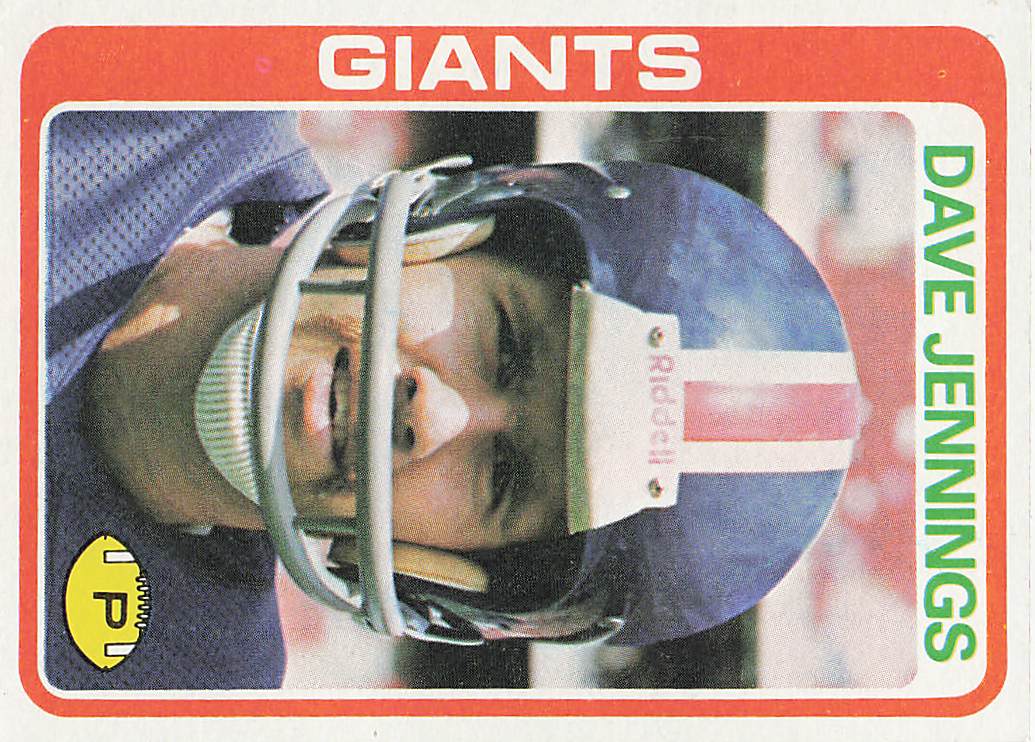1978 Topps Football Dave Jennings #248