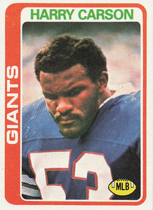 1978 Topps Football Harry Carson #393