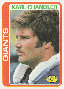 1978 Topps Football Karl Chandler #99