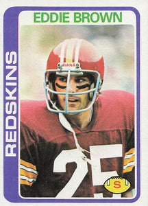 1978 Topps Football Eddie Brown #476