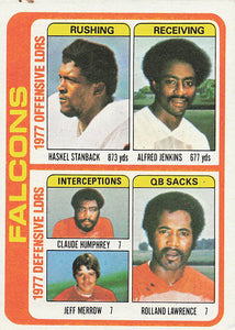 1978 Topps Football Stanback /Jenkins / Humphrey / Merrow / Lawrence #501