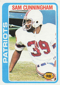 1978 Topps Football Sam Cunningham #341
