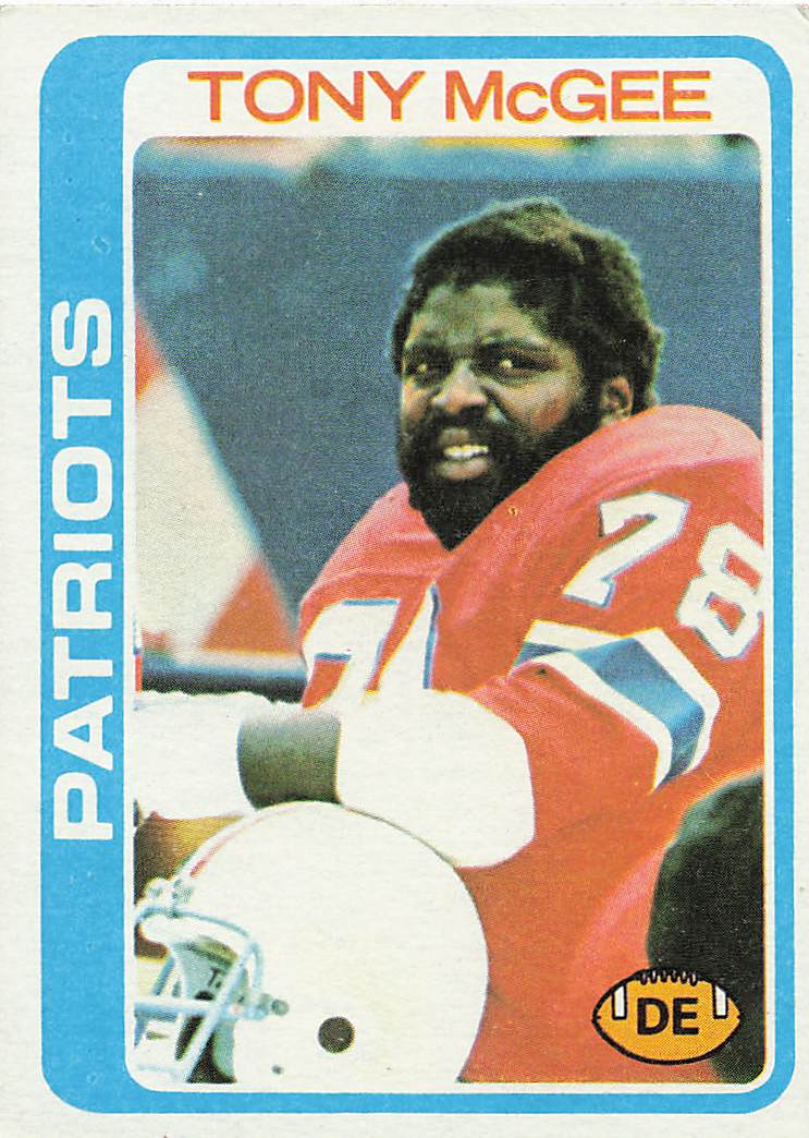 1978 Topps Football Tony McGee #16
