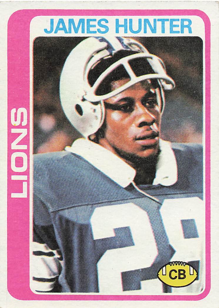 1978 Topps Football James Hunter #389 Rookie