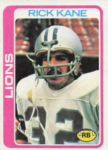 1978 Topps Football Rick Kane #126 Rookie
