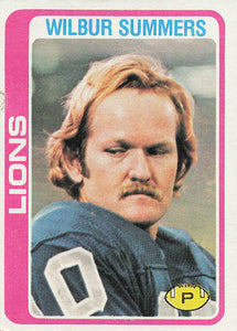 1978 Topps Football Wilbur Summers #447 Rookie
