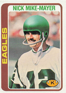 1978 Topps Football Nick Mike-Mayer #491