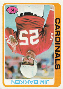 1978 Topps Football Jim Bakken #347