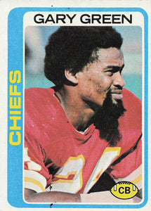 1978 Topps Football Gary Green #42 Rookie