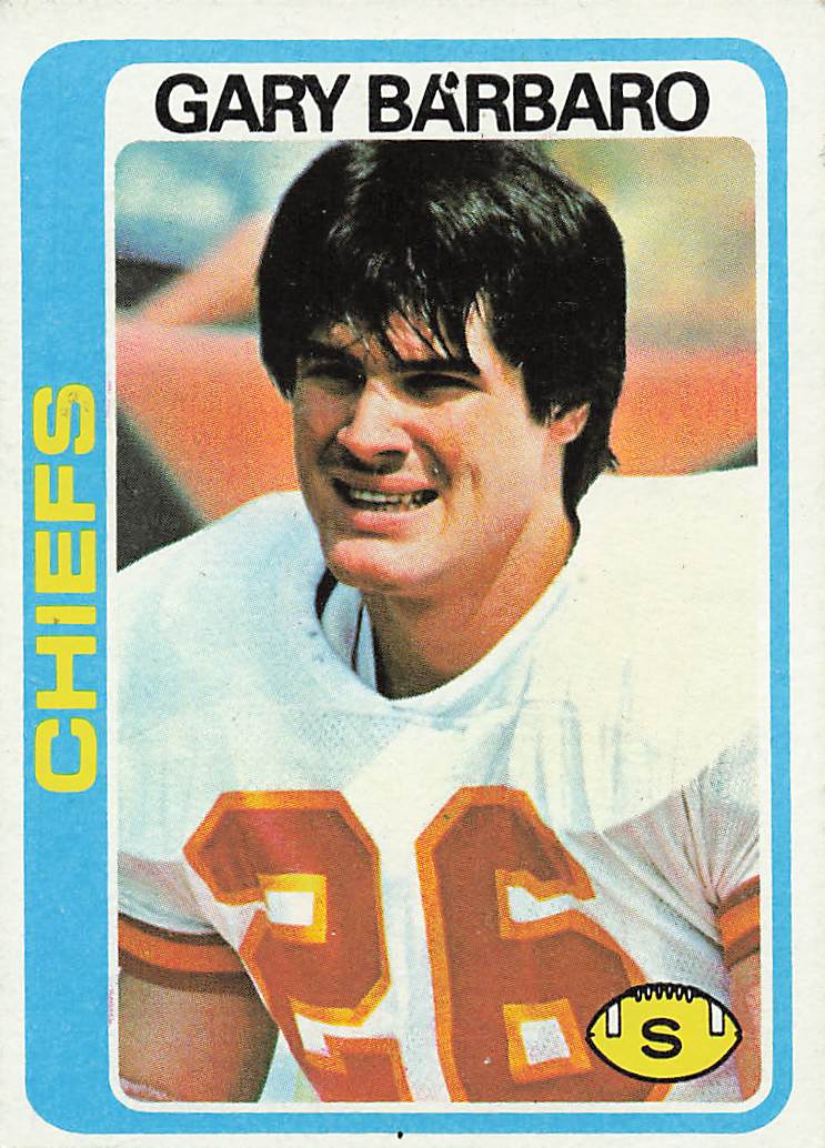 1978 Topps Football Gary Barbaro #97 Rookie