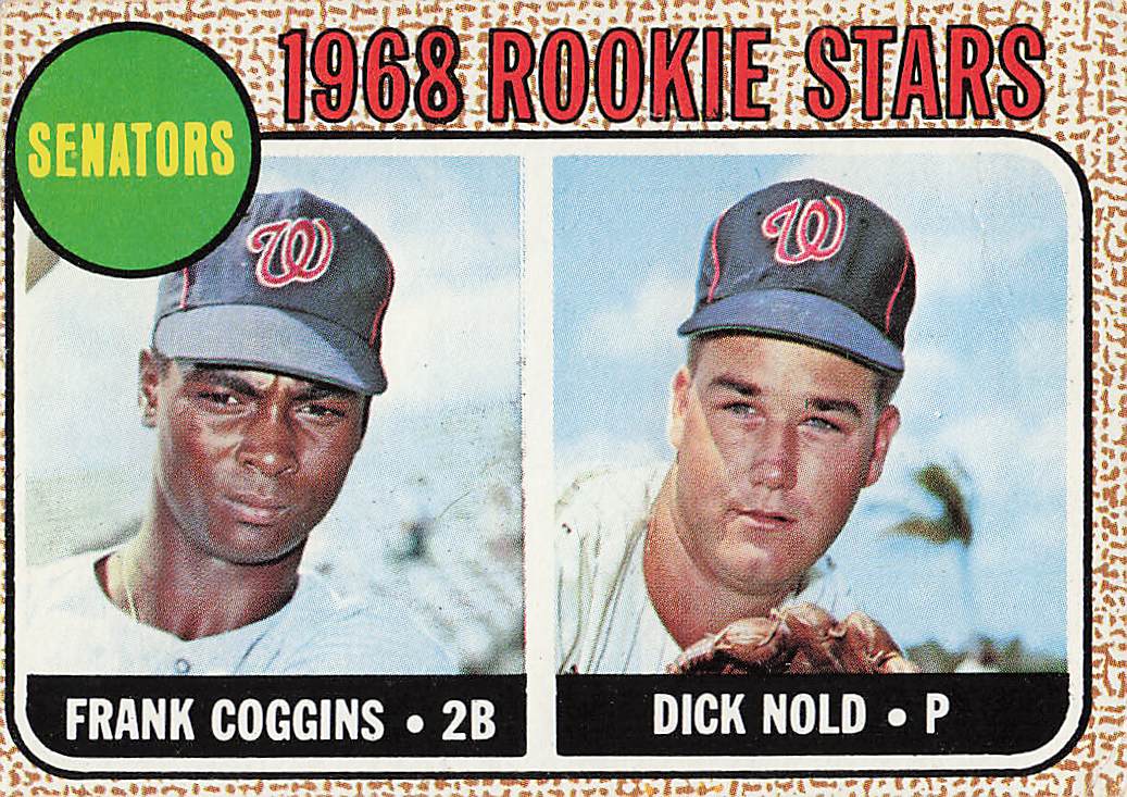 1968 Topps Baseball Senators 1968 Rookie Stars Frank Coggins / Dick Nold #96