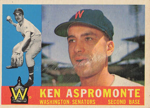 1960 Topps Baseball Ken Aspromonte #114