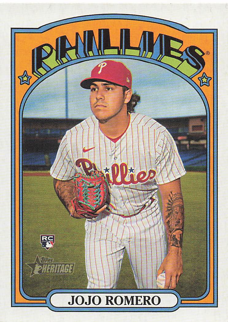2021 Topps Heritage Baseball Jojo Romero #591 Rookie