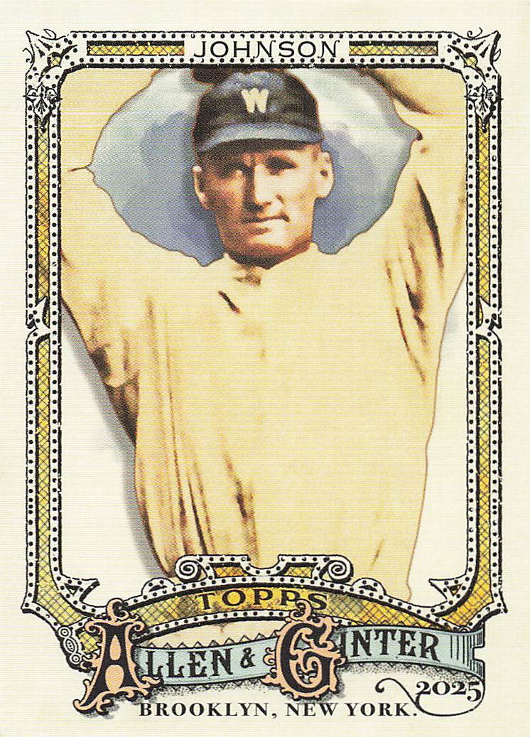 2025 Topps Allen & Ginter Baseball Walter Johnson #332